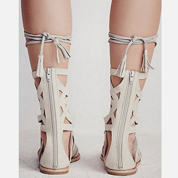 NWOB Free People Mesa Verde Tall Gladiator Sandal in Bone - Picture 3 of 5